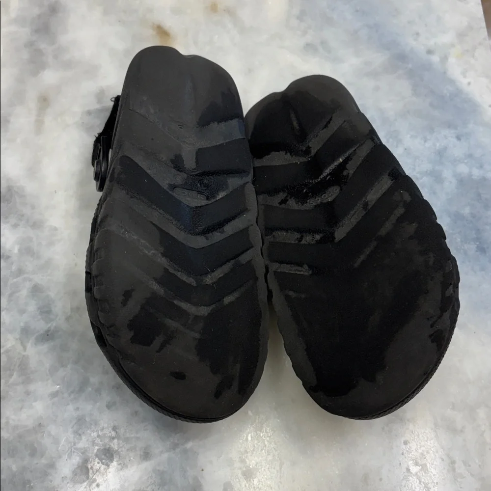 CROCS Black slip on shoes size 5 youth